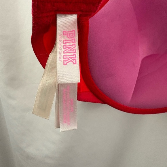PINK Victoria’s Secret Wear Everywhere Super Push Up 34DD Hot Pink - Picture 10 of 11
